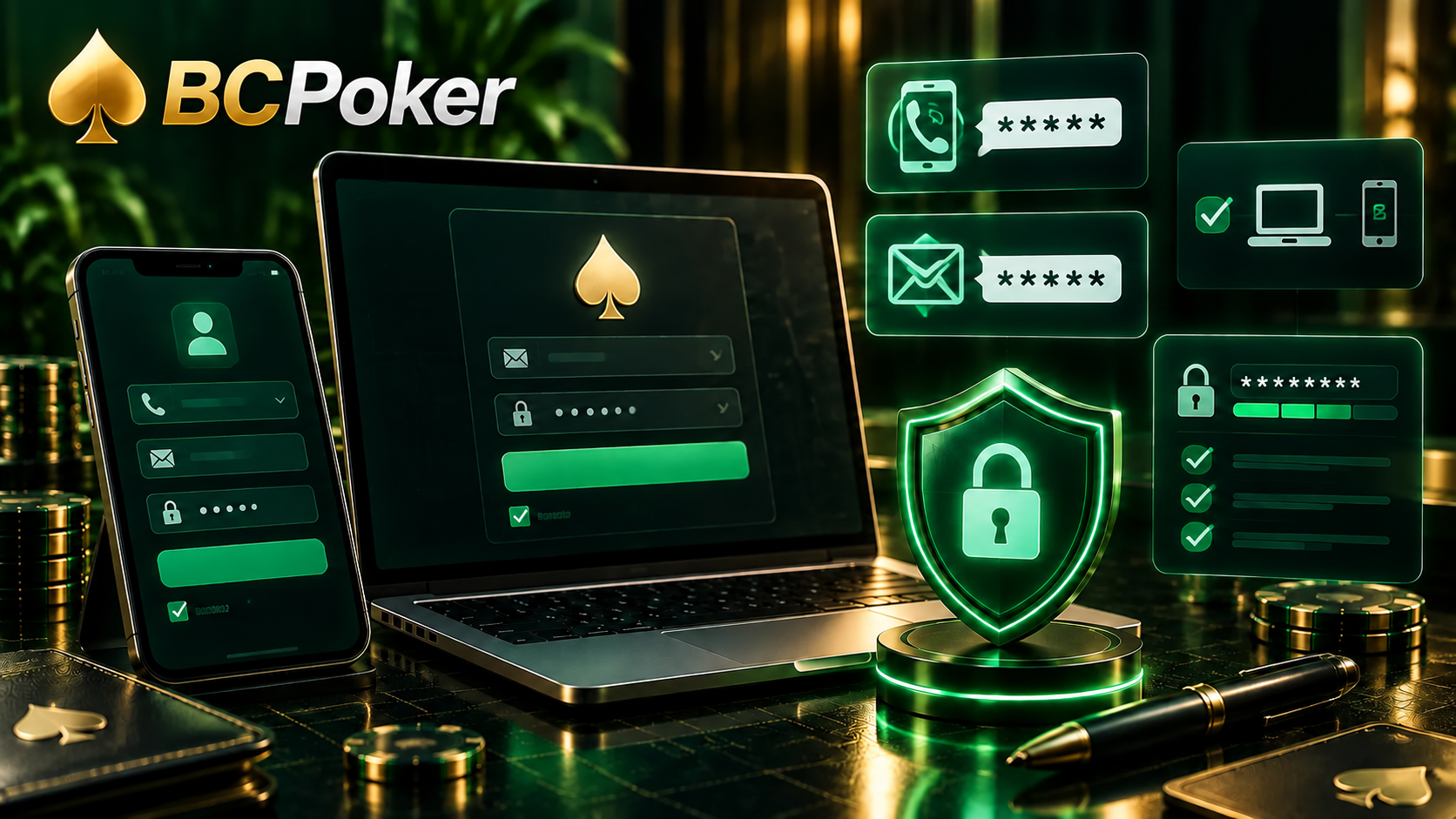 BCPoker email phone login access